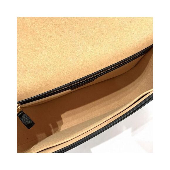 Pre Loved Kate Spade Margaux Medium Satchel Black Leather Shoulder Bag - Picture 6 of 8